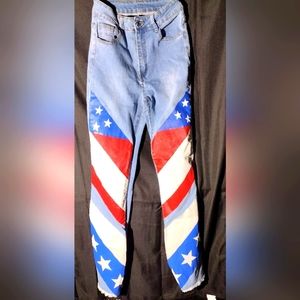 Shein American Flag Jeans Pants